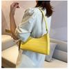 Retro Casual Kadın Tote Omuz Çantaları Kadın Deri Düz Renk Çanta Moda Çanta için