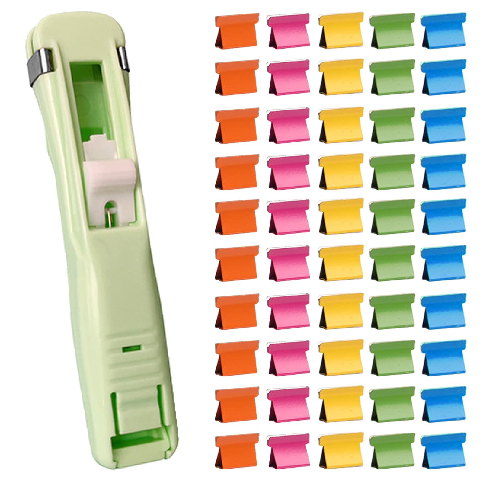 

EUSTACE Rapid Fire Large 50 Clip Организует Не повреждает Не документирует Офис Офис Wakaba Цветные клипсы, клипсы, детали, красочные, толкатель,