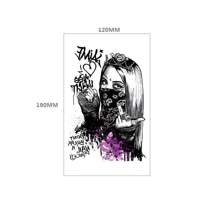 

Наклейка-татуировка «Ловец снов» с индийским тотемным пером и кружевным узором в виде розы Брахмы, водонепроницаемая наклейка-татуировка для девочек 120*190MM