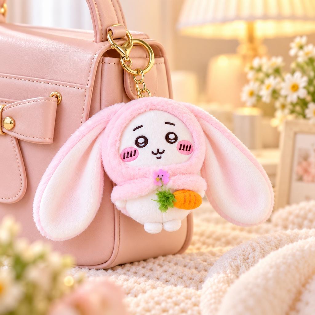 Plush Keychain, Cute and Soft Stuffed Animal Bag Charm Pendant for Bags
