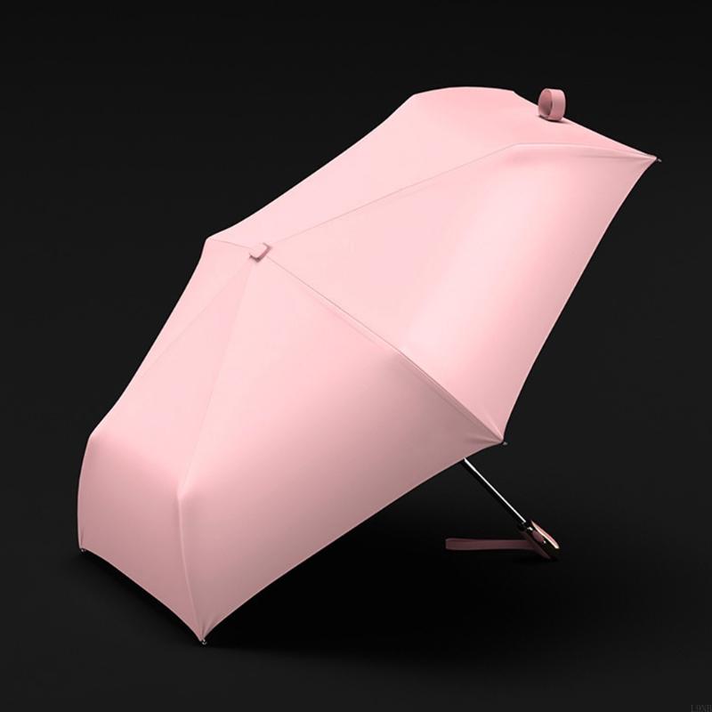  Automatic Folding Umbrella Flat Ultralight Travel for Sun Umbrella 6 Ribs Parasol for Adults Women Men Outdoor Portable
