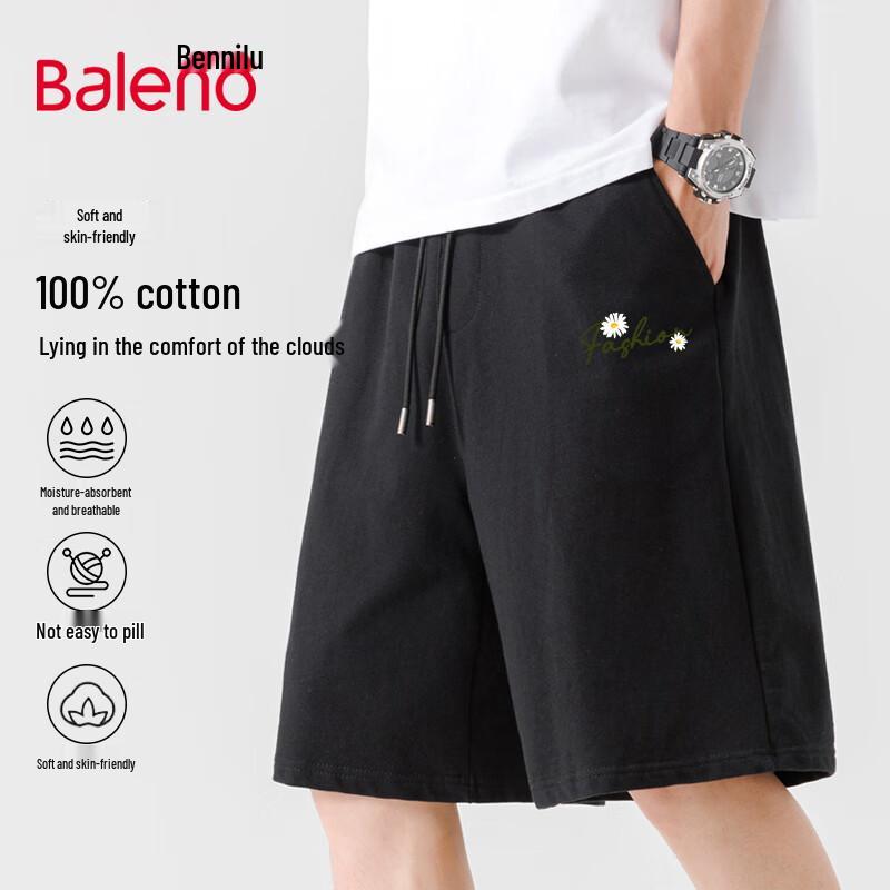Baleno Men's American Retro Casual Cotton Shorts