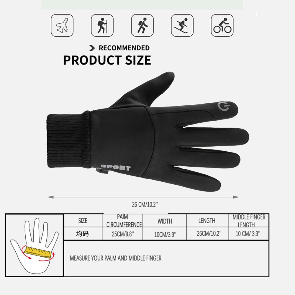 Touch Screen Waterproof Thermal Gloves for Women Men Perfect for Running Cycling Hiking Working Outdoor Sports