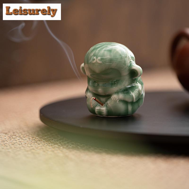Wukong Thread Incense Insertion Holder Tea Pet Luxury Fish Tank Landscaping Tea Figurine Play Toys Tea Statue Ornaments Supplies