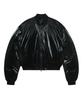 Ironyporno Whiteline 86-Iro342 Essential Balloon Glossy Ma-1 Short Padded Jacket Black