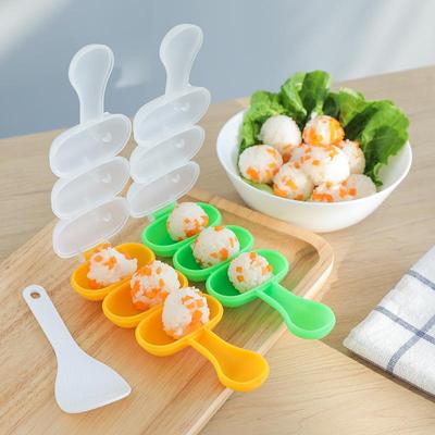 Reisbällchen-Schüttelform im Douyin-Stil: 3-teiliges TIY Babynahrungsergänzungswerkzeug