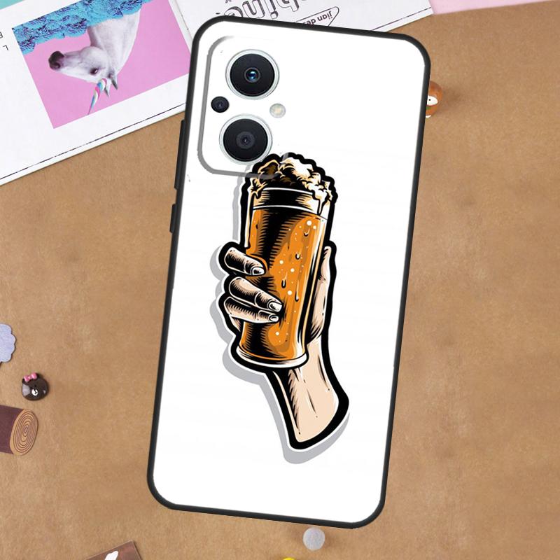 Beer Cup For OPPO Reno 7 8 Lite 10 11 12 13 14 Pro 8T 11F 12F 13F 14F OPPO Find X8 X5 X6 X9 Pro Case
