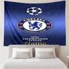 Custom Name Chelsea Football Club Print Tapestry, Backdrop, Easy Setup, Ideal for Bedroom, Office & Living Room, with Aesthetic Wall Hanging Decor.