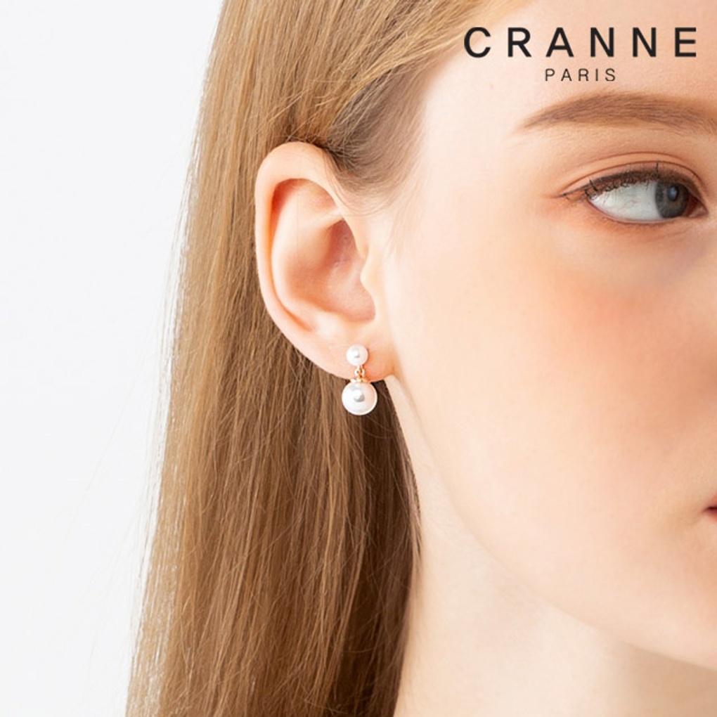 14K Double Pearl Earrings (Gold Filled) C24EGF100