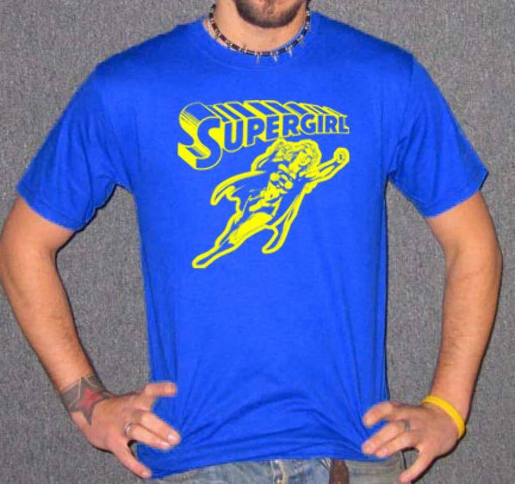 Supergirl Retro T-Shirt – Vintage Superhero Comic Design