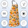 Cute Orange Citrus Apron for Women,28x33in,Fruit Kitchen Aprons with 2 Pockets,Oxford Fabric,Sweet Adjustable Apron for Cooking Baking Gardening