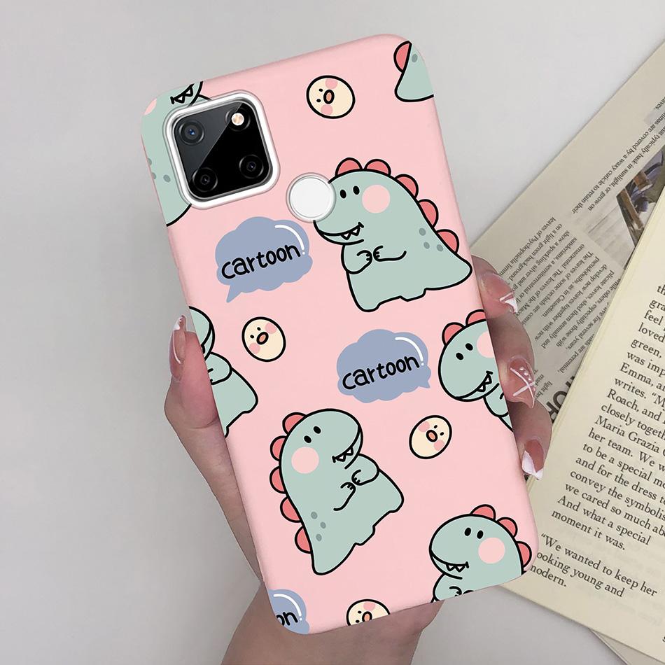 For OPPO Realme C25 C25S C25Y Case Cartoon Soft Silicone Matte Shockproof Phone Back Cover For Realme C 25 S Y Capa Funda Coque