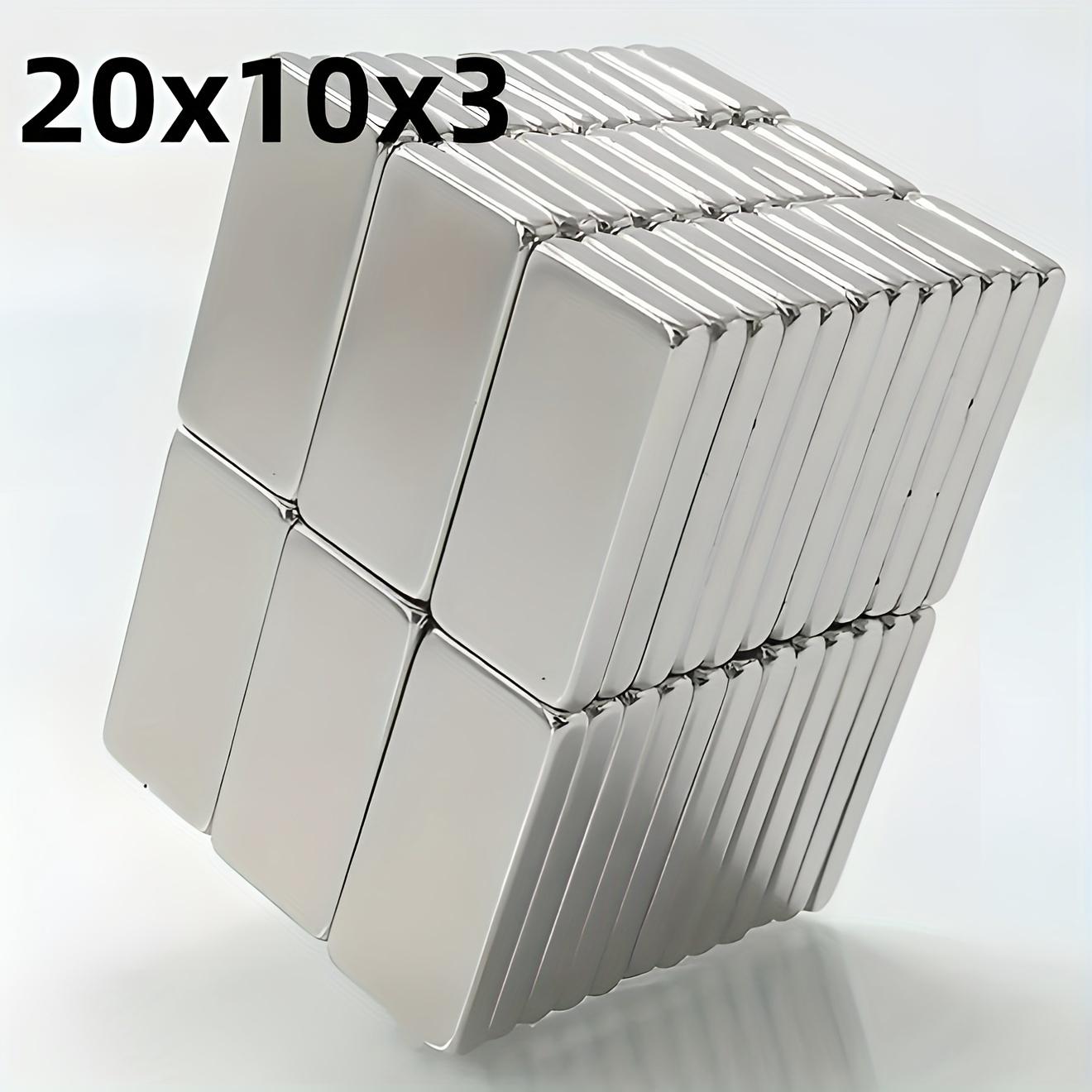 

20/50 шт. Магніти, 20x10x3 мм, Прямокутні магніти для промислового використання, Металевий матеріал, Батарея не потрібна