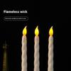 1 Piece Flickering Electric Long Candle Light Led Flameless Taper Candles Dinner Candle Candlesticks Decor For Party Wedding