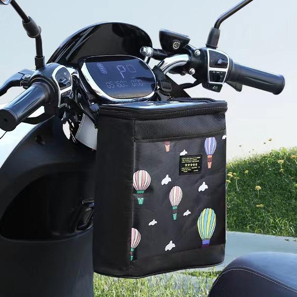 Large-Capacity Waterproof Storage Bag with Front Pocket for Electric Scooters & Bicycles
