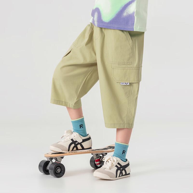 Boys' Cotton Breathable Cargo Capri Shorts