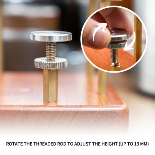 NEOUZA Coffee Tamping Station, Portafilter Stand Holder, Fits Most Espresso Machines, Adjustable Height (58mm)