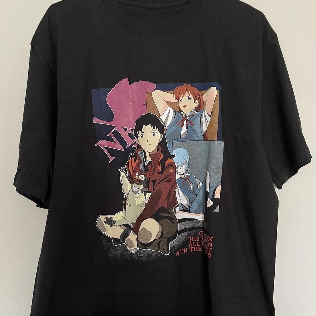 2026 Summer New Arrival Evangelion Pattern Street Style Print ShortSleeve TShirt Y2k Style Suitable For Both Unisex And Unisex