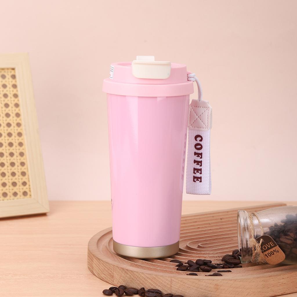 316 Stainless Steel Thermos Cup Straw Cup High Value Water Cup Large Capacity with Tea Leak Double Drink Coffee Cup