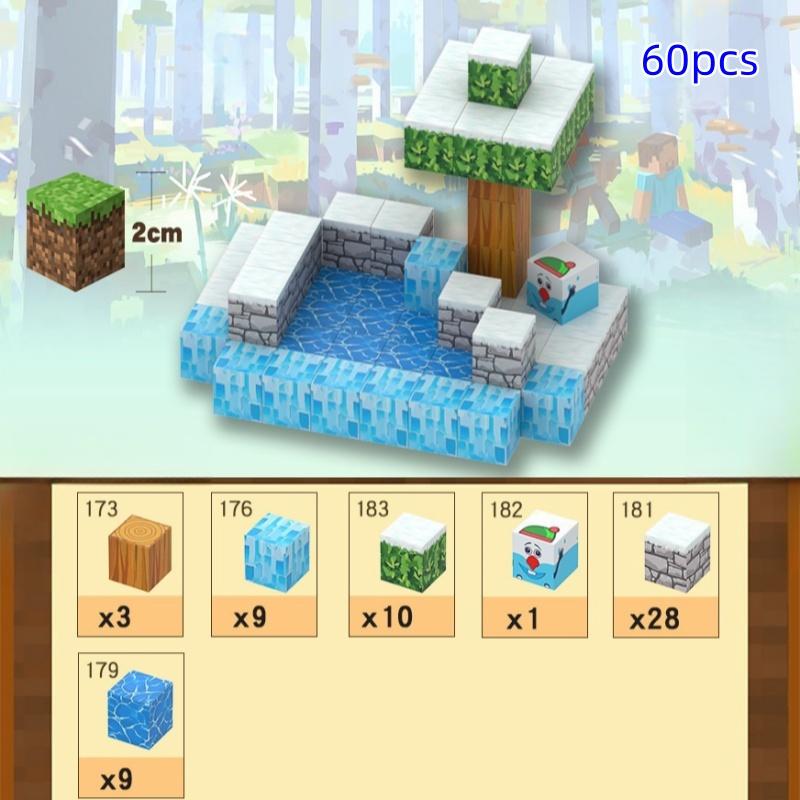 

Non-Toxic Creative Magnetic Building Blocks Diy Assembly Architectural Set Tech Kids Toy For Children Christmas Gifts S