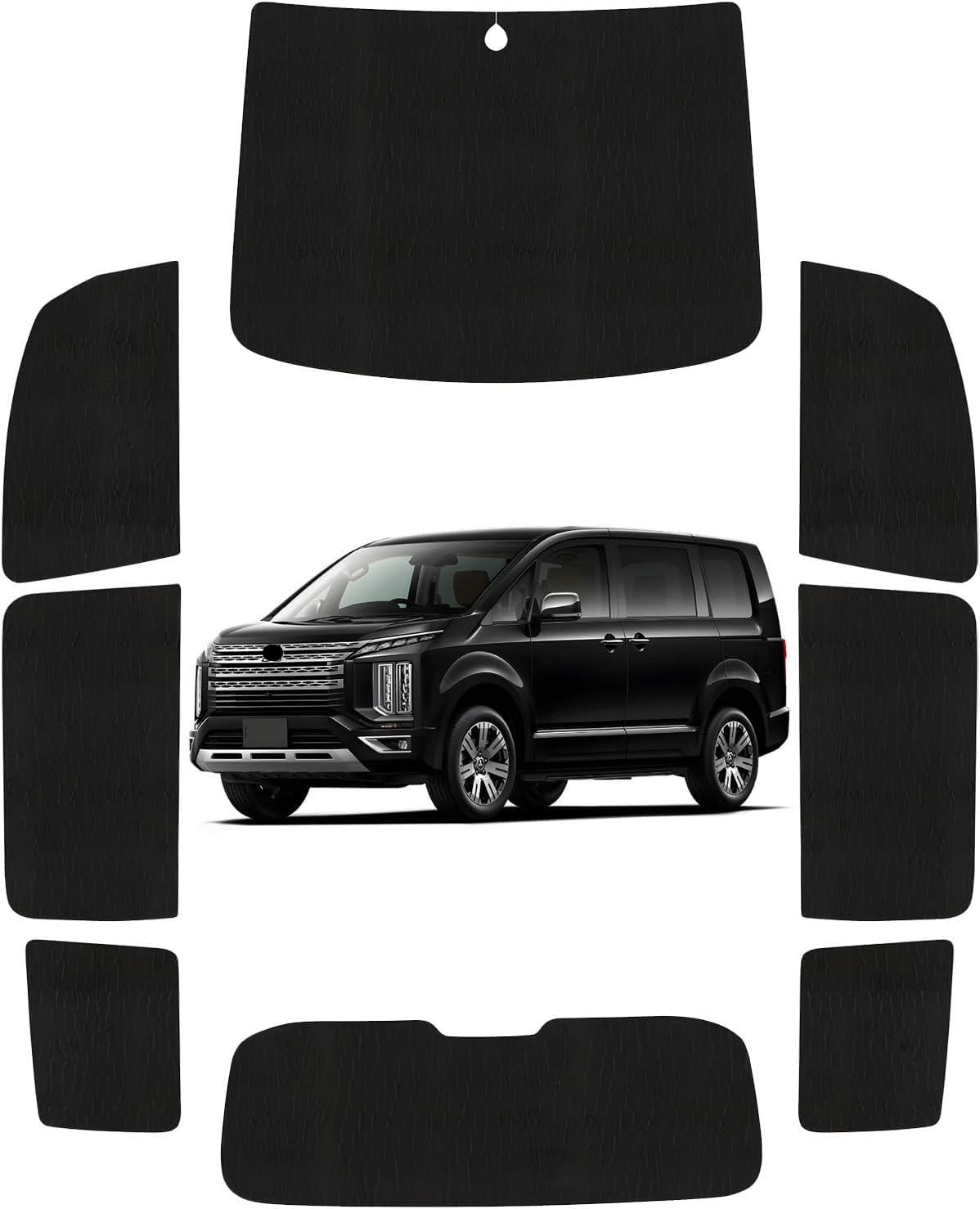 

Loveyes Mitsubishi Delica D5 Sunshade Full Set Perfect for Car Sun Heat UV and Dedicated Accessories (CV1W, CV2W, CV4W, CV5W) - Camping, Protection, чёрный