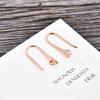 DIY European & American Electroplated Gold U-Shape Ear Hooks for Women - Jewelry Accessories