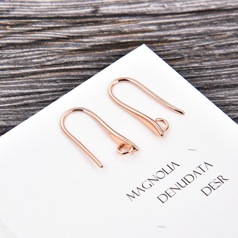 DIY Europäische & Amerikanische Galvanisierte Gold U-Form Ohrhaken für Frauen - Schmuckzubehör