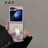 PU Leather Ring Holder Case For Samsung Galaxy Z Flip 6 4 3 Z6 Flip4 Cover Slim Z4 Flip Flip6 G Protective Cases