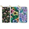New flower long zipper wallet, flower wallet.