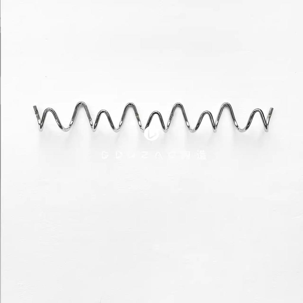 MOMO Minimalist Hooks Entry Bauhaus Coat Rack Wall Hanging Wall Behind Door Entryway Clothes Hat Hooks Electroplated Metal Hooks