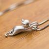 Cute Cat Necklace for Women In Black, Animal Pendant for Girls, Neck Accessories for Daily Wear, Party Fashion Jewelry, and Fancy Gifts.
