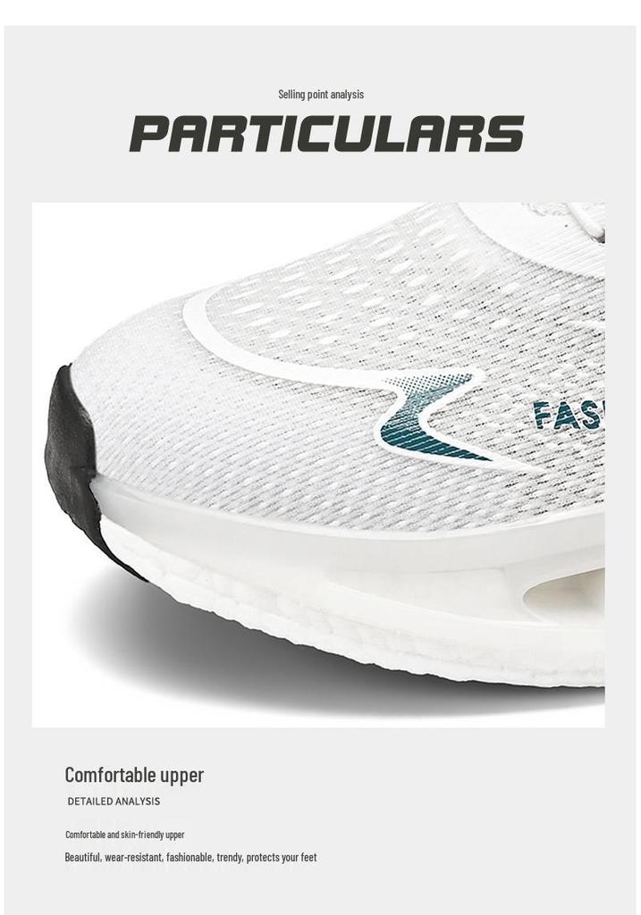 2024 Men's Rotating Buckle Mesh Running Shoes - Breathable, Casual, Trendy, All-Season Footwear