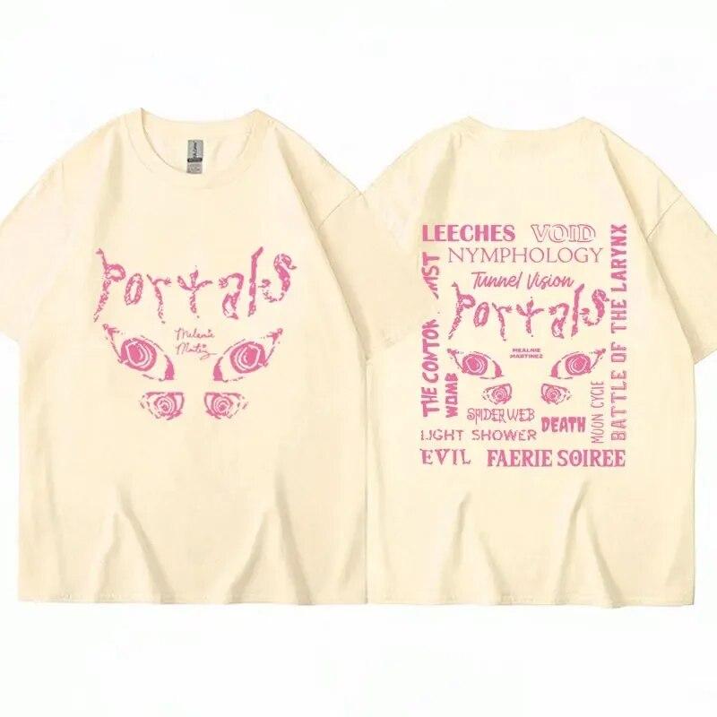 Melanie Martinez Portals Tour 2023 T Shirt Unisex Women Fashion Aesthetic Harajuku Hip Hop T-Shirt Oversized 100% Cotton Streetwear Unisex