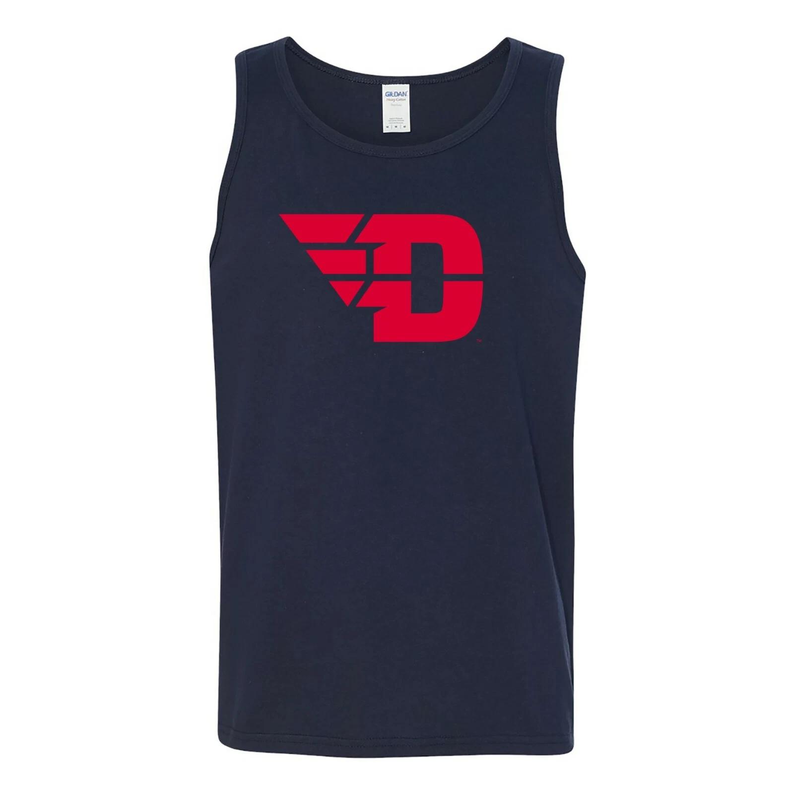 Dayton Flyers Primary Logo University College Sports Team Tank Top - Navy S