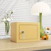 Boîte Coffre-Fort à Pièces en Acier Compacte Double Serrure à Clé Pas Besoin de Batterie Boîte de Sécurité pour Dépôts Domicile Bureau Cadeau Parfait pour les Vacances Anniversaire Moderne Durable