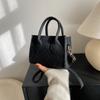 Chic Minimalist Felt Crossbody Bag Elegant Square Shape For Casual And Commuter Use
