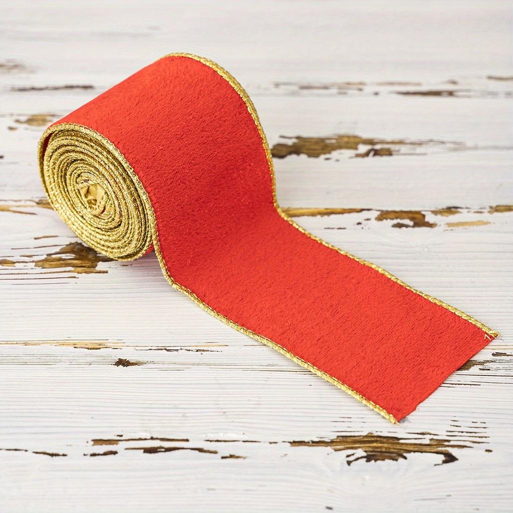 Christmas Decorative Polyester Ribbons In Rich Green And Red For Holiday Crafts