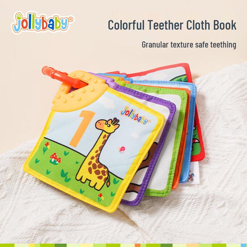 jollybaby Baby Cloth Book Early Education & Training Set