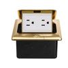 Silver Black Hidden Floor Socket - UK/Thai 15A, US Standard, Six-Hole Floor Power Outlet