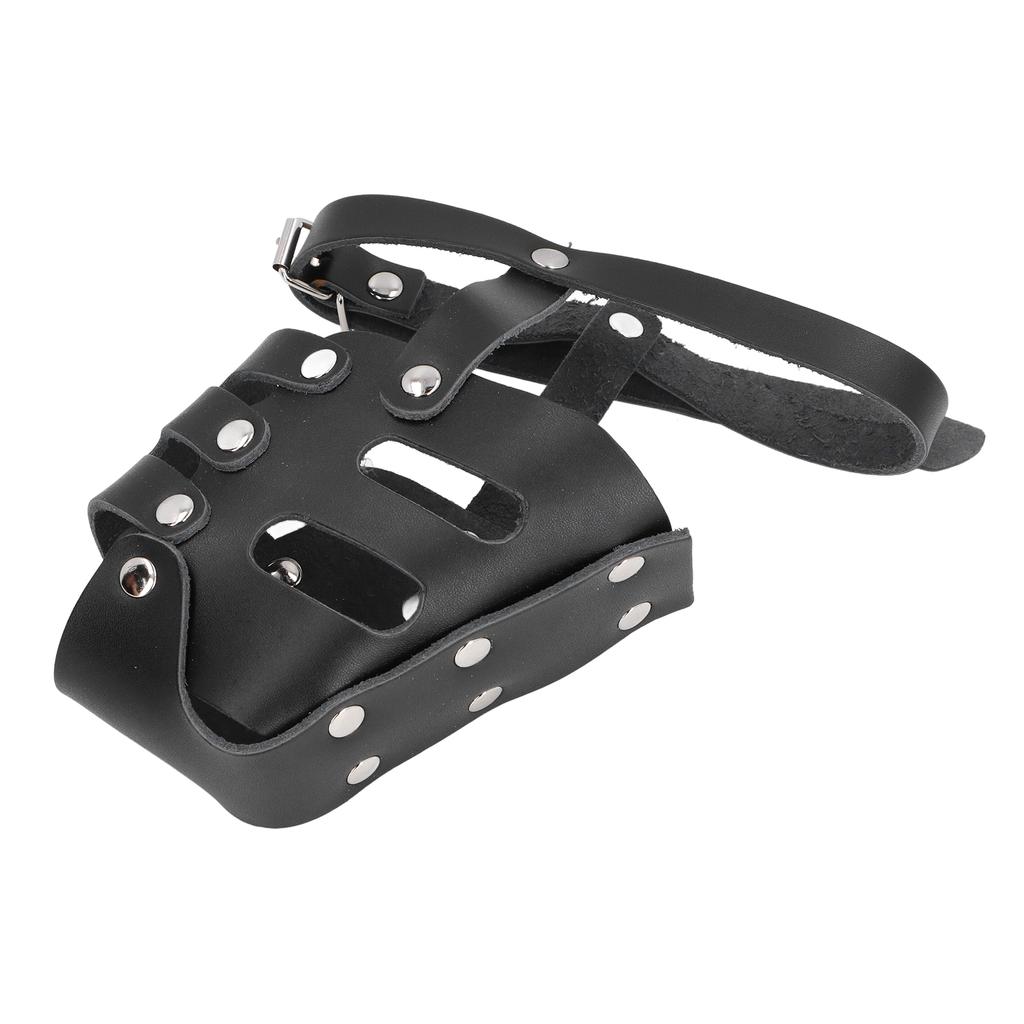 Dog Muzzle Anti Biting Chewing Breathable Adjustable Reinforced Easy To Use Dog Cage Mouth Cover for