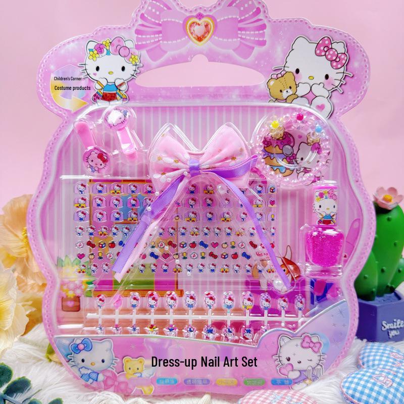 Kuromi Cartoon Nail Sticker Set for Kids