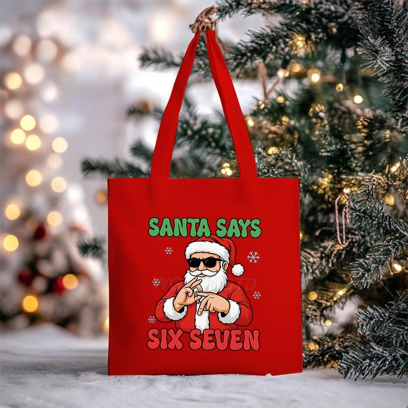 Christmas Handbag Multifunctional Large Capacity Fashion Shoulder Bag Student Canvas Bag