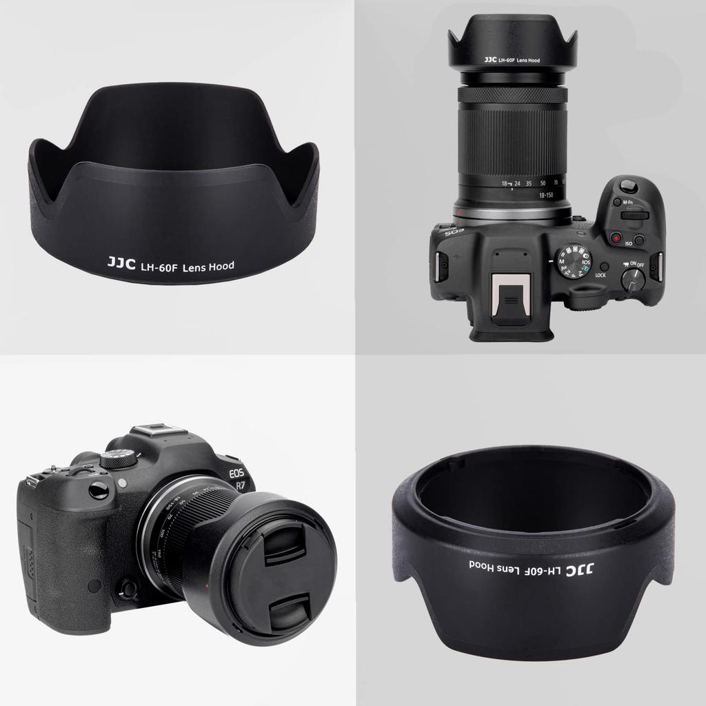 JJC Reversible Lens Hood for Canon R7 R10 IS STM Canon IS STM Compatible with Canon Lens EW-60F / + RF-S 18-150mm F3.5-6.3 & EF-M 18-150mm F3.5-6.3