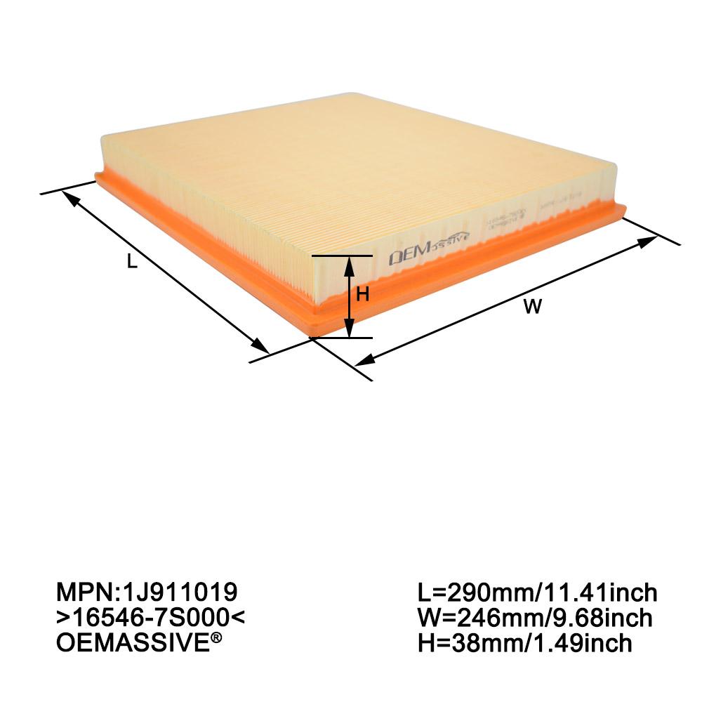 Bilmotorens luftfilter til Jeep Grand Cherokee ZJ WJ til Nissan Frontier Navara D40 4.0L Pathfinder R51 16546-7S000 Tilbehør