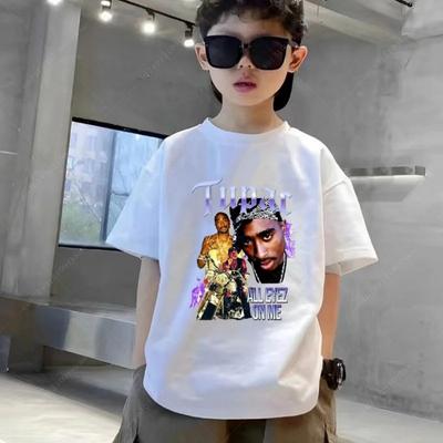 2026 Estate Nuovo Rap Mob Life Hip Hop Moda T-shirt per Bambini Abbigliamento per Ragazzi e Ragazze T-shirt Estiva a Maniche Corte per Bambini