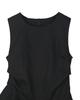 Akeumueo Blank Cotton Dress Black