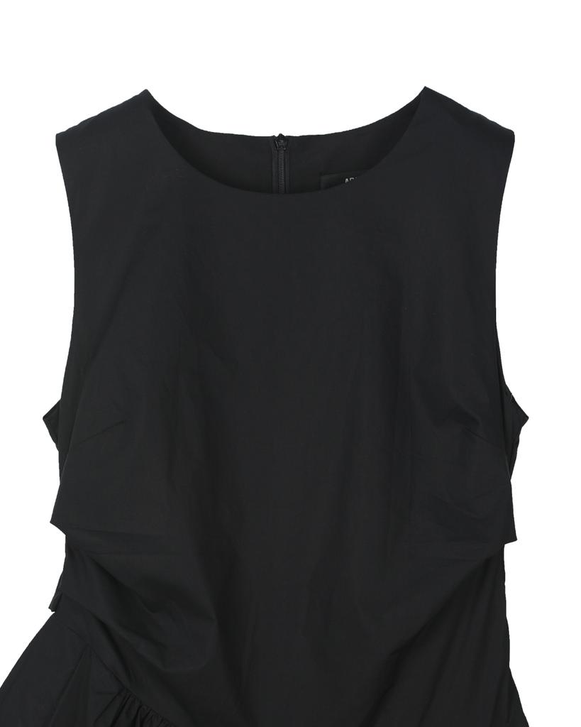 Akeumueo Blank Cotton Dress Black