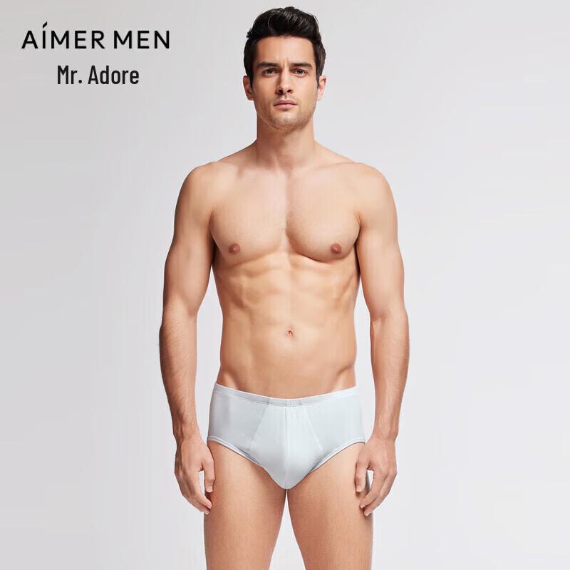 Aimer Men's Antibacterial Modal Mid-Rise Briefs (3-Pack Gift Box)