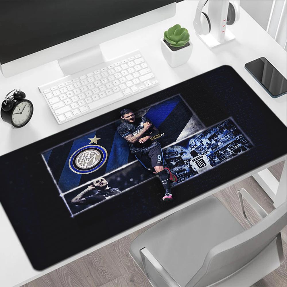 Inter Milan Celebration Gaming Mouse Pad Keyboard Pad Desktop Mouse Pad Non-Slip Rubber Base Office Desk Accessory
