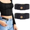2 Stück/Set Stretchgürtel Elastisch Unisex Einheitsgröße Stilvoller Einfacher Gürtelloser Gürtel für Mädchen